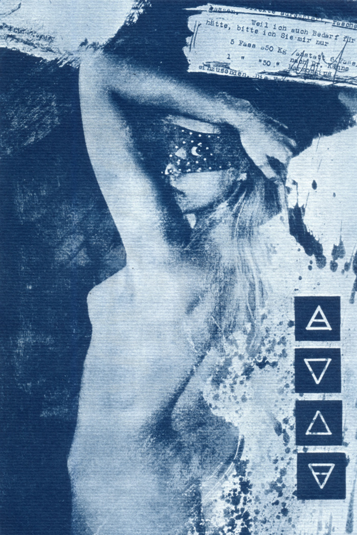 Sarah VI, cianotipia sobre papel Canson Aquarelle, 300 gsm